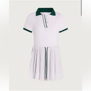 Varley White and Green Mini Dress